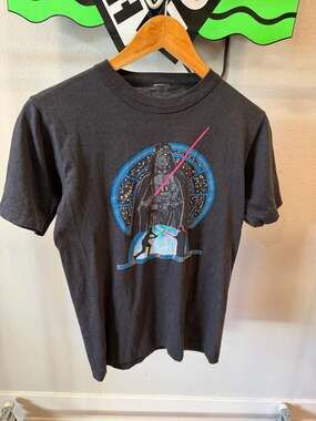 Vintage 1980s Star Wars Darth Vader and Luke Skywalker Graphic T-Shirt